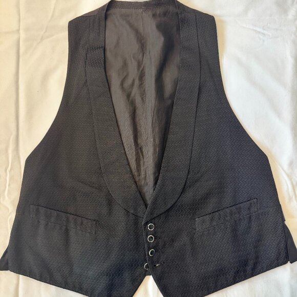 Vintage Tuxedo Vest, Circa 1940, approximate size medium - Picture 2 of 10